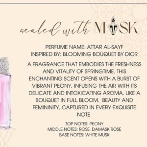 Attar Al Sayf // Miss Dior Blooming