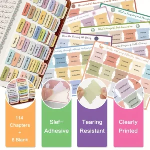 114 Quran Chapter Tabs