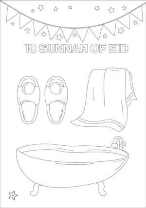 10 Sunnah Eid Coloring Book